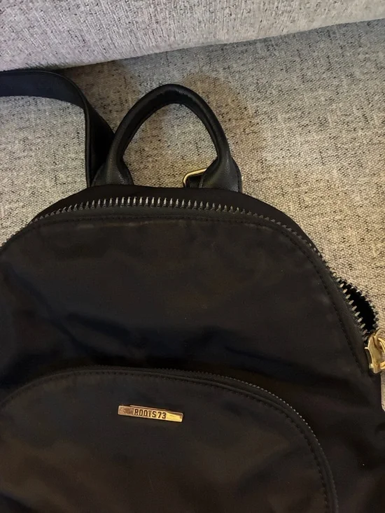 Small Backpack Roots Roots | Bags | Roots Nylon Mini Backpack With Gold Hardware | Poshmark
